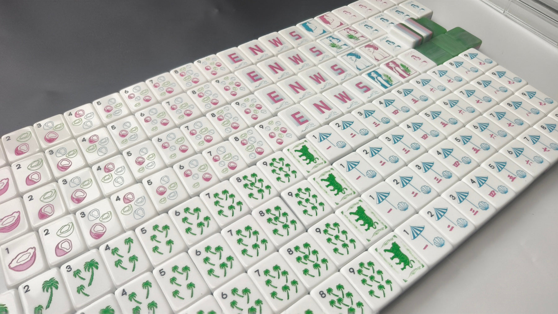 Riviera American mahjong tiles — complete set overview