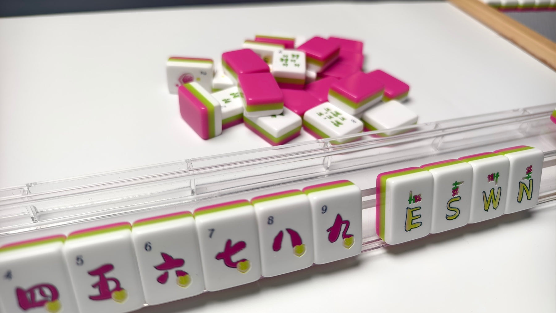 Sweetheart Summer American mahjong tiles — single tile or reverse-side detail